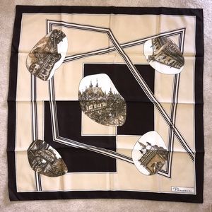 Beautiful vintage Venezia silk scarf Browns Stunning Italy Venice